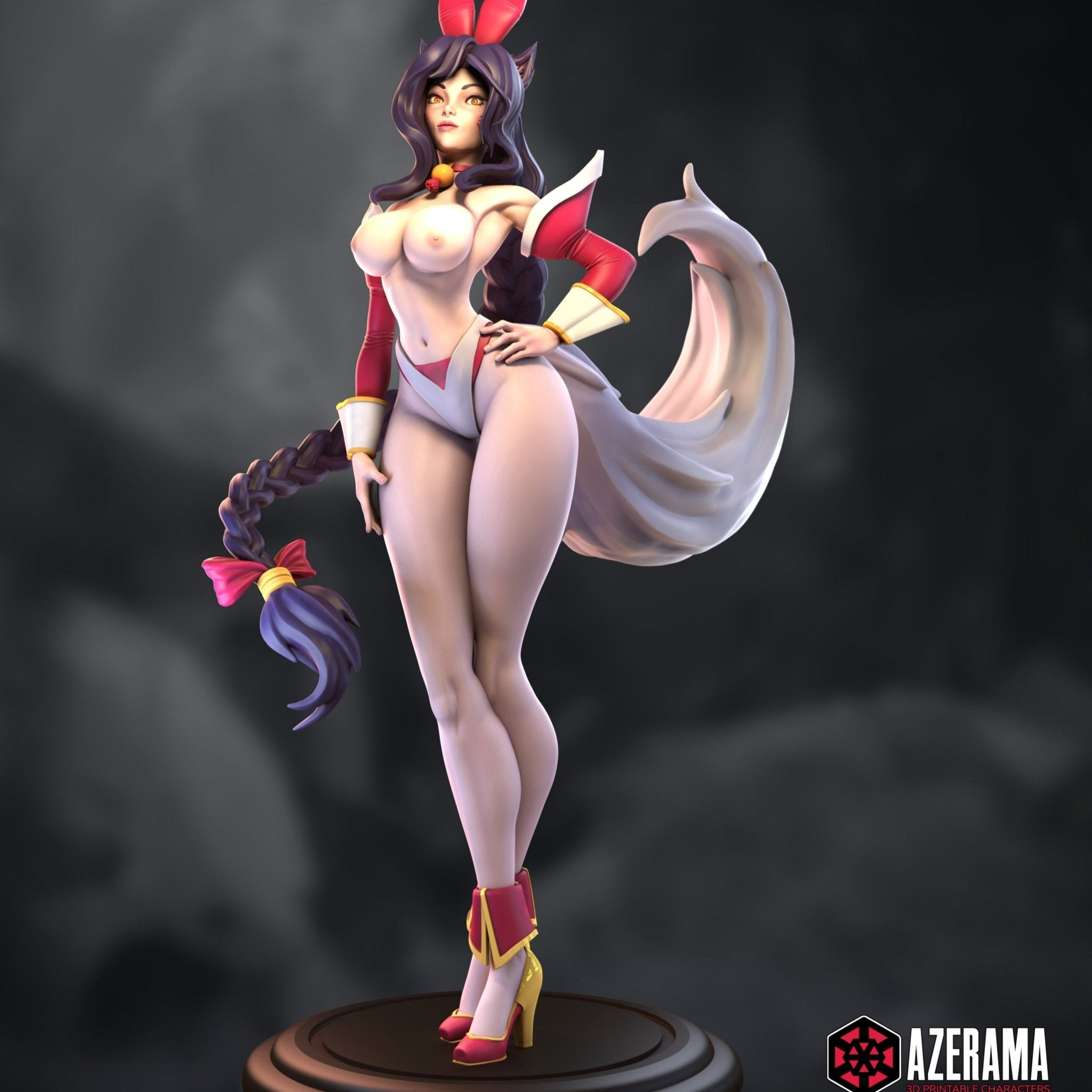 Resin Miniature - Ahri NSFW Fanart DIY by Azerama – ThreeDTreasury Resin  Miniatures