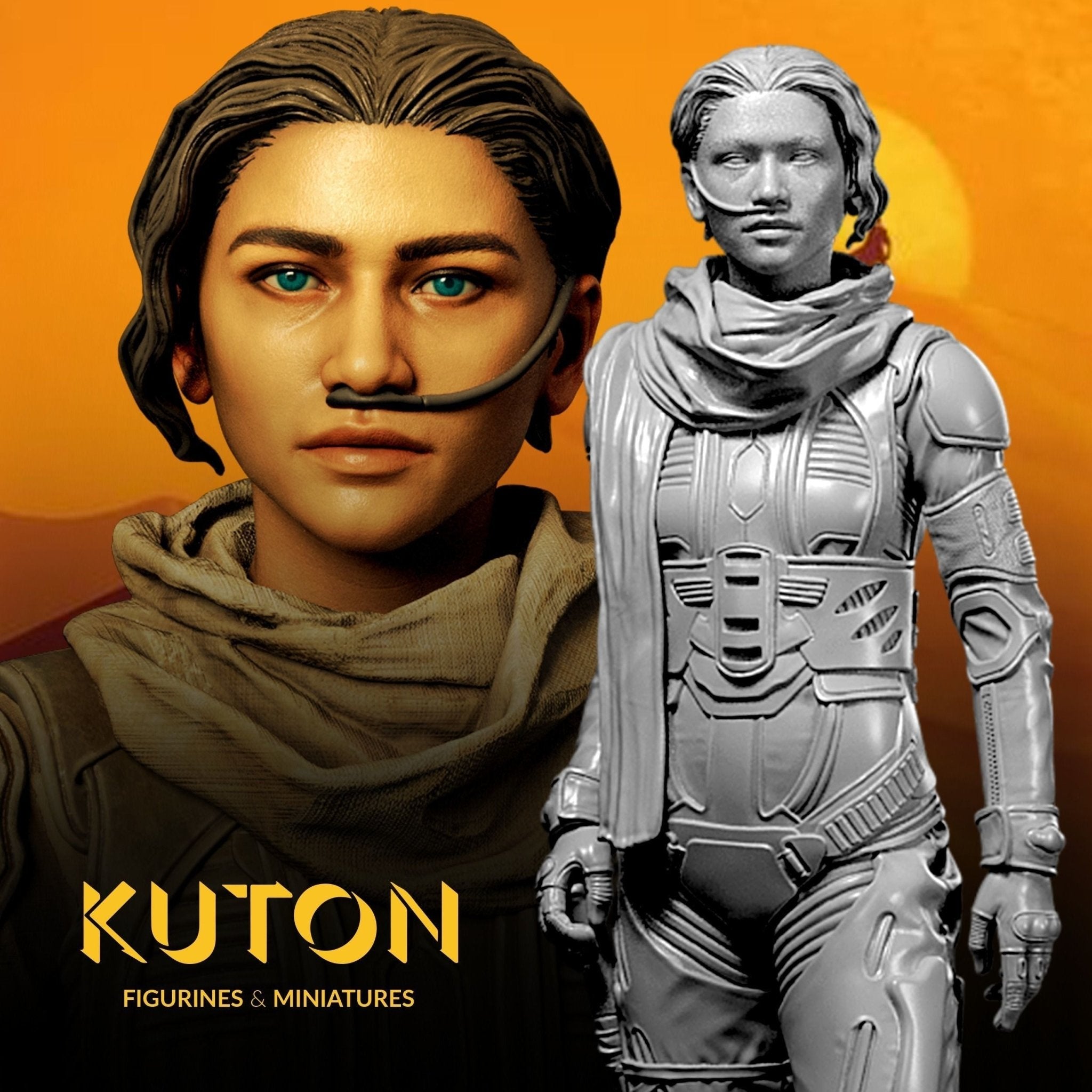 Resin Figure Model Kit: Chani Kynes DIORAMA 3D printed Unpainted Figure