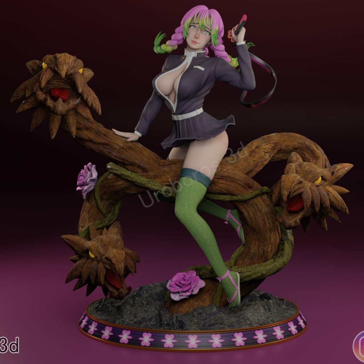 SFW / NSFW Kanroji Mitsur 3D Printed Anime Scale model, Unpainted garage  kit – ThreeDTreasury Resin Miniatures