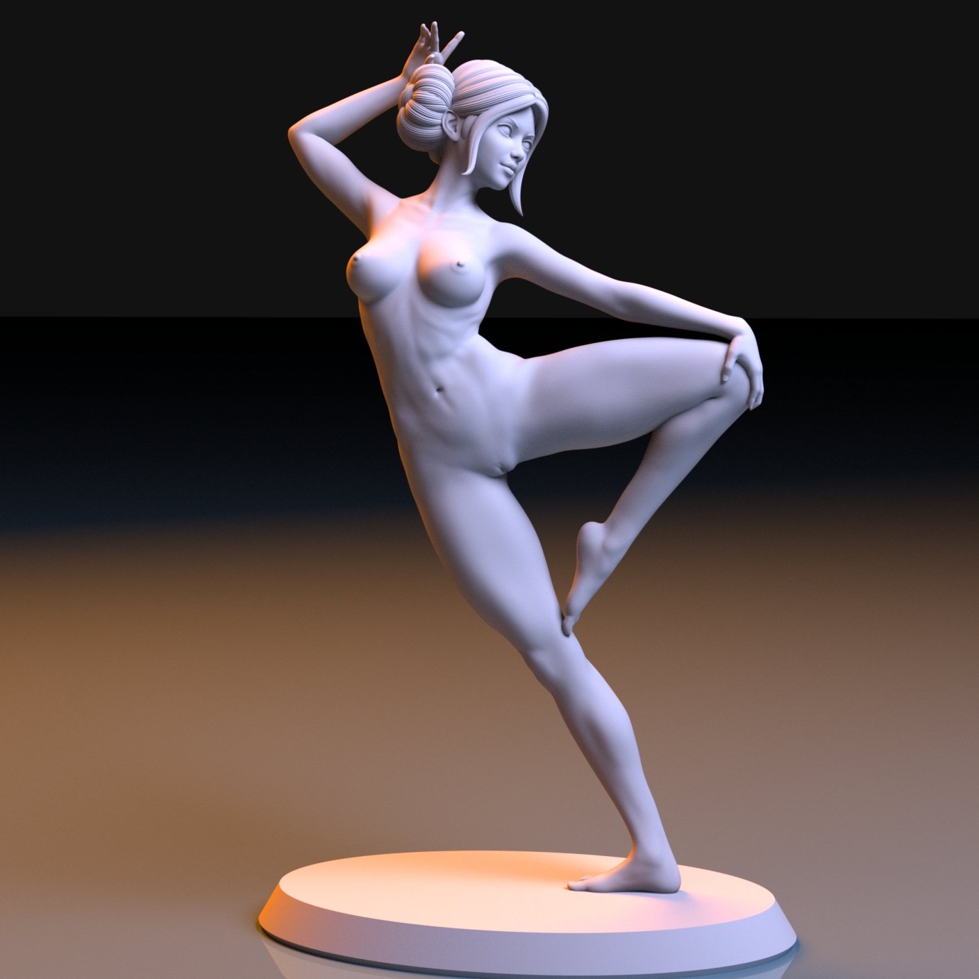 NSFW Resin Figurine Naked Woman Art Unpainted