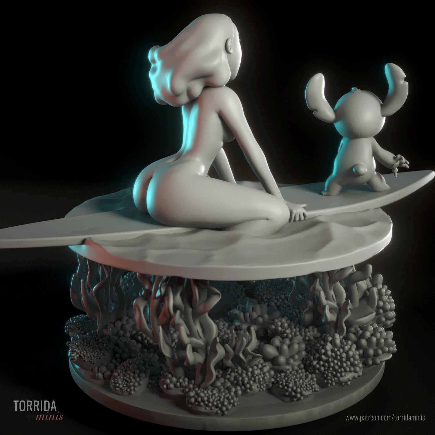 Nani Pelekai Mature Resin miniature FanArt by Torrida Figurines