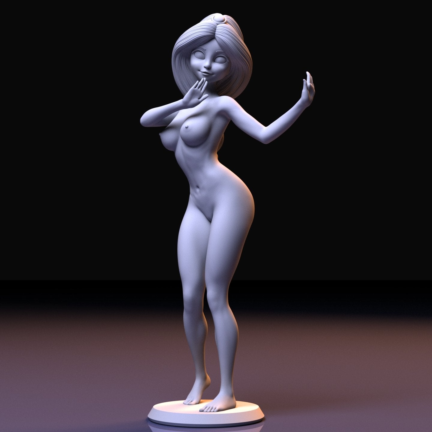 NSFW Resin Miniature Princess Jasmine NSFW 3D Printed Figurine Fanart  Unpainted Miniature Collectibles