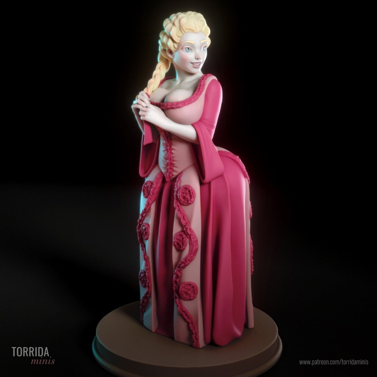 3D printed miniature – Karlach Unpainted SFW NSFW Resin Statue Figure –  ThreeDTreasury Resin Miniatures