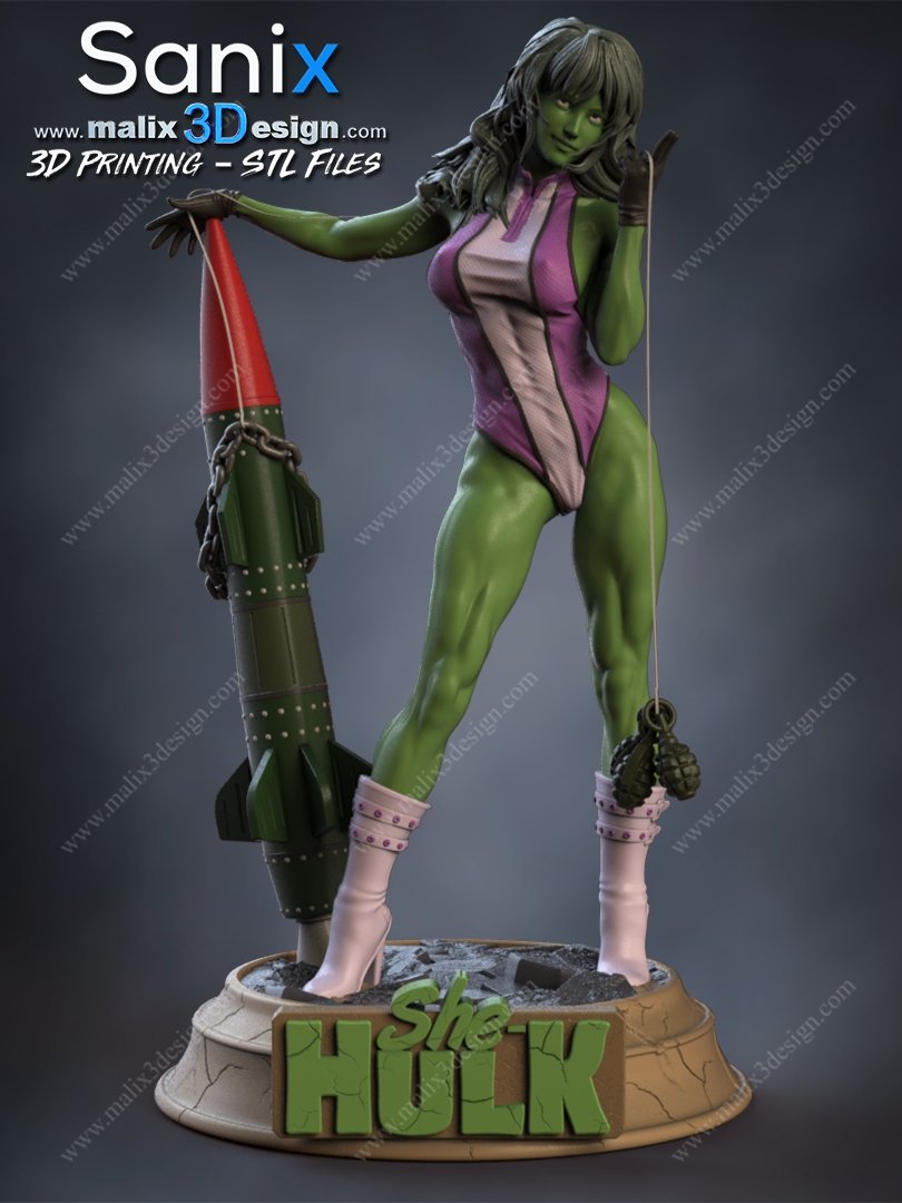 She Hulk fan art 1:10 1:8 Scales Resin model kit