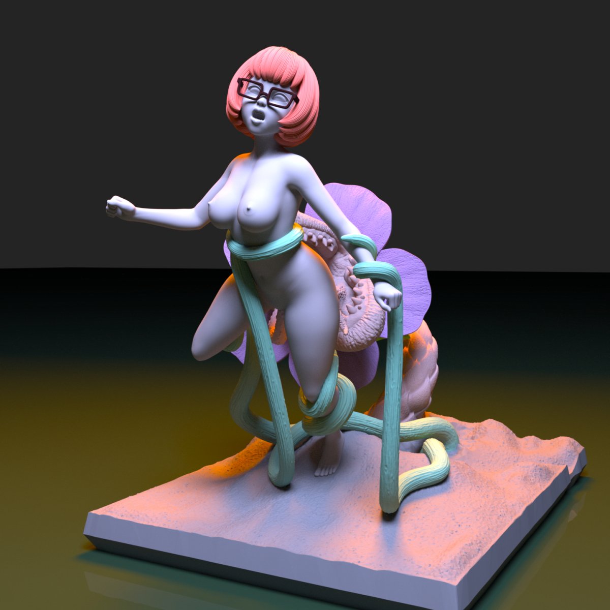 Velma used by carnivorous plants Naked NSFW 3D Printed Figure Garage K –  ThreeDTreasury Resin Miniatures