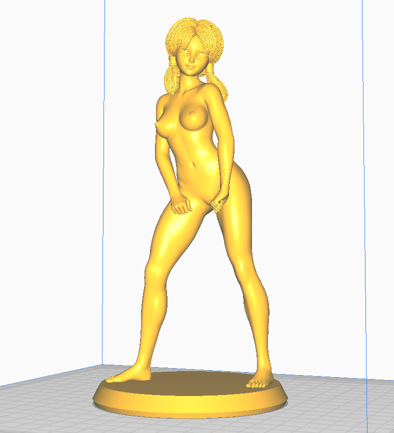 Videl NSFW 3D Printed Figurine Fanart Unpainted Miniature