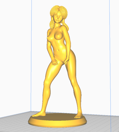 Videl NSFW 3D Printed Figurine Fanart Unpainted Miniature