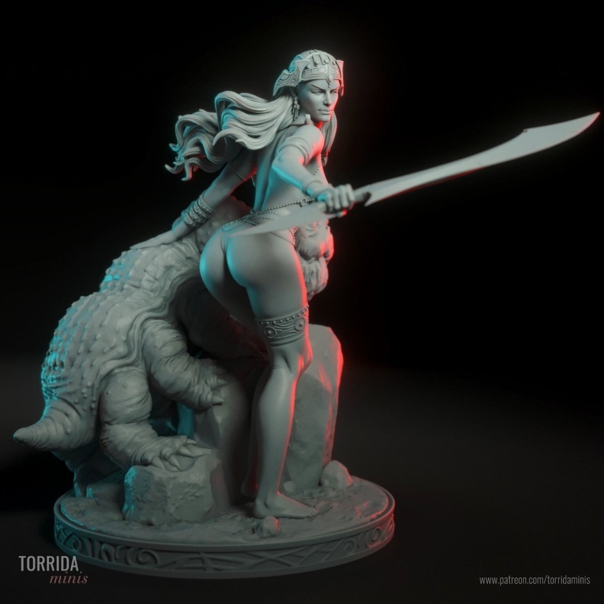 Dejah Thoris Resin Figurine Resin printed miniature