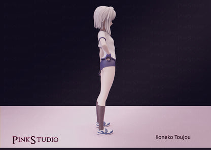 Figura de anime Koneko 3D Impreso Fanart DIY Garage Kit, Sin pintar, Miniatura sexy, Waifu desnudo