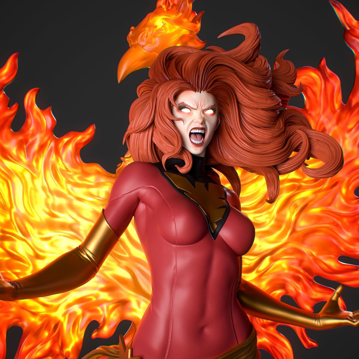 Jean Grey High-Detail Resin Statue Collectible