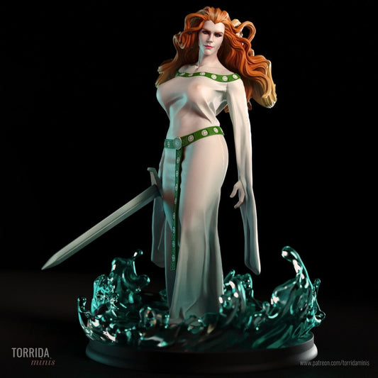 Lady of the lake 3d Printed Resin Figurine