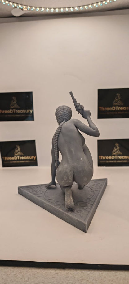 NSFW Resin Miniature Lara Croft NSFW 3D Printed Figurine Fanart Unpainted Miniature Collectibles