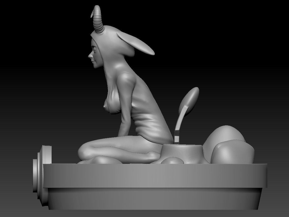 Pika | Final evolution | 3D Printed | Fanart | Unpainted | NSFW Version | Figurine | Figure | Miniature | Sexy |