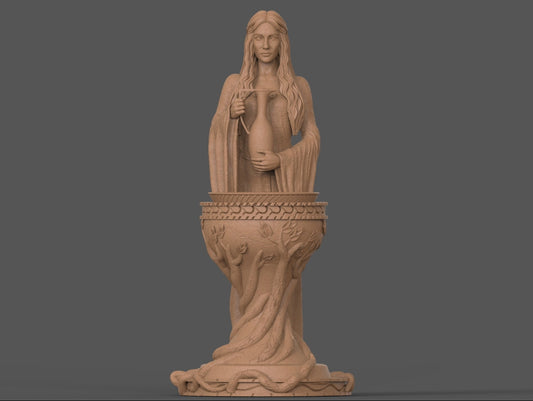 Galadriel Classic Estatueta impressa em 3D Fanart por ca_3d_art