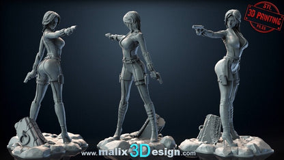 Black Widow 3D Printed Resin Figure Model Kit FunArt | Diorama by SANIX3D UNPAINTED GARAGE KIT