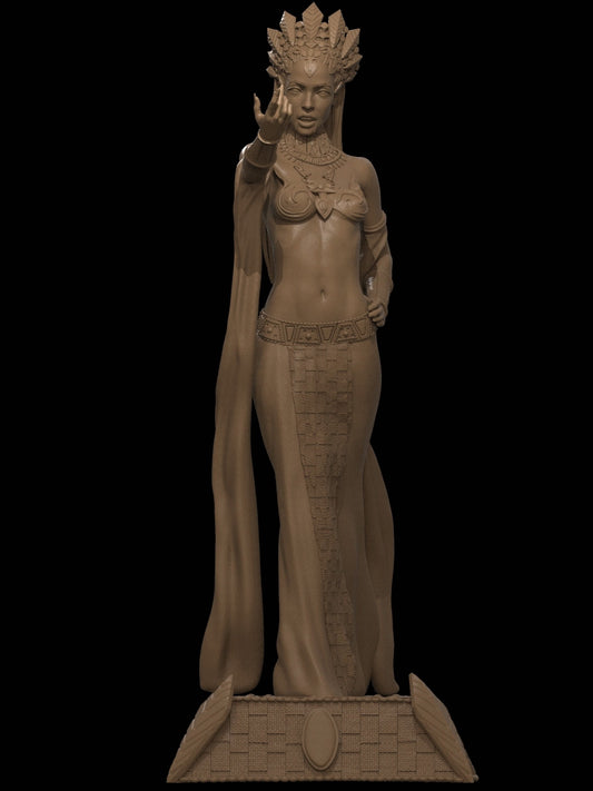 Estatuas y figuras FunArt en miniatura impresas en 3D de Akasha y coleccionables sin pintar de ca_3d_art