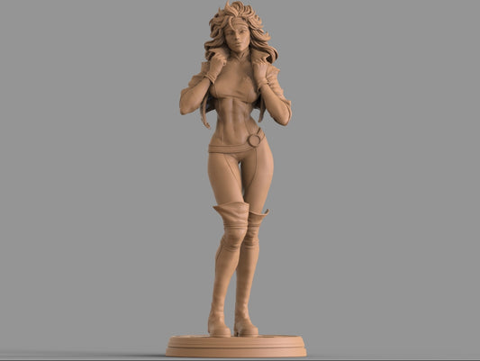 Figurina stampata in 3D di Rogue Fanart di ca_3d_art