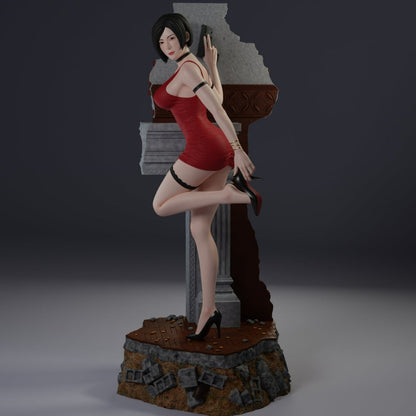 ADA WONG 3D Printed Miniature | Fun Art | Figurine by Uroboros3D