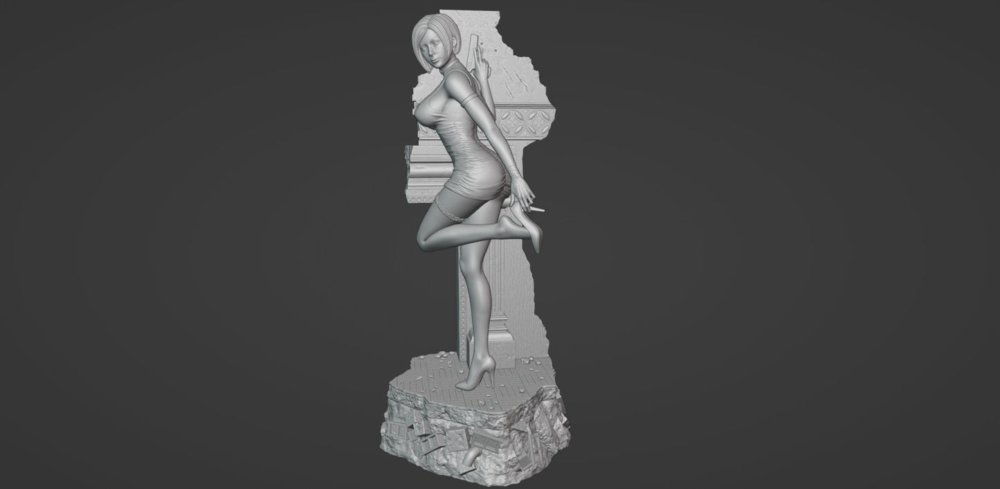 ADA WONG 3D Printed Miniature | Fun Art | Figurine by Uroboros3D