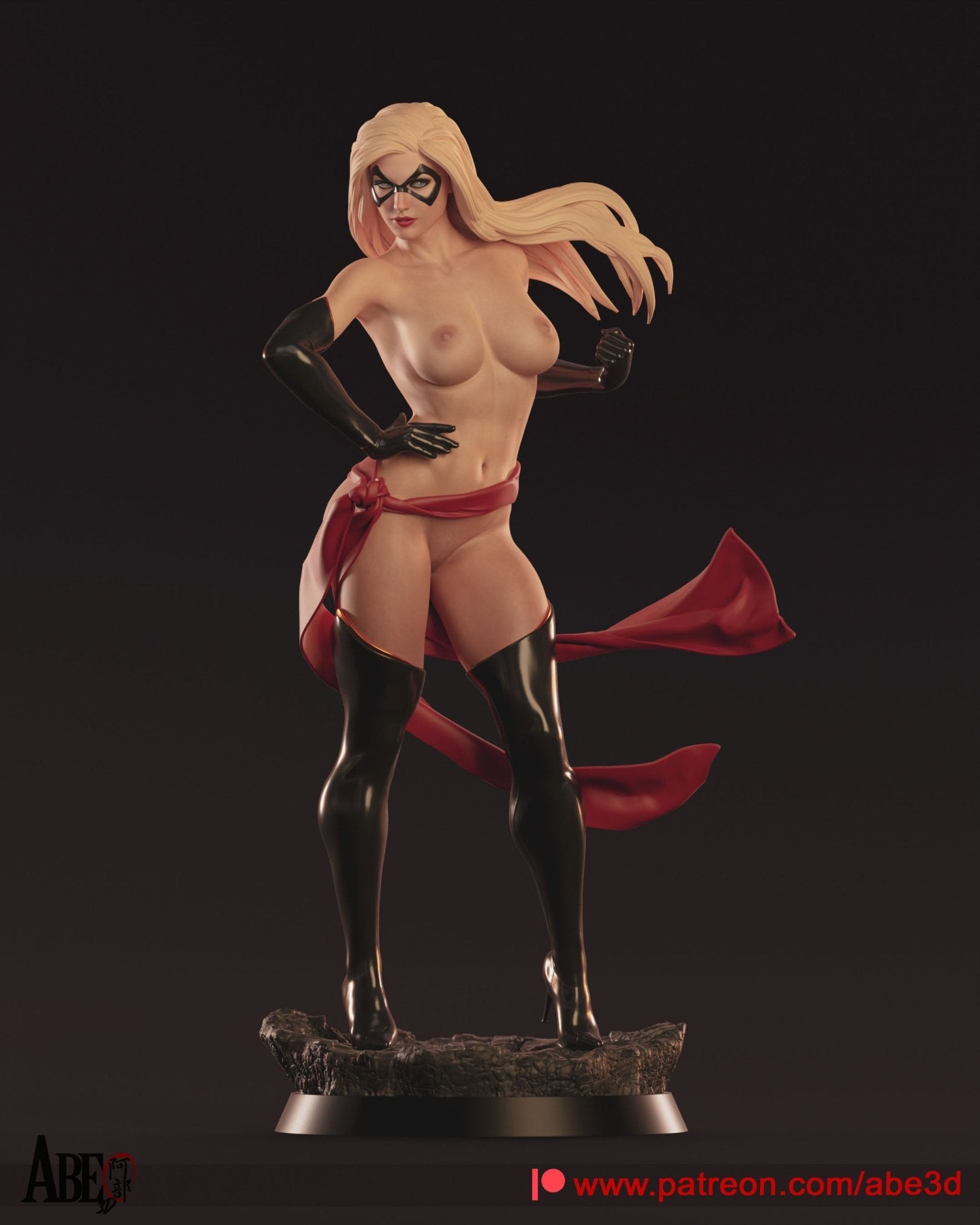 Adult Resin Model MS MARVEL FunArt by Abe3d