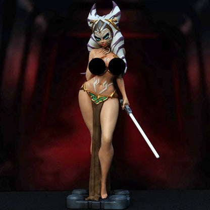 Ahsoka Nude 3D Printed Miniature Statue by EXCLUSIVE 3D PRINTS