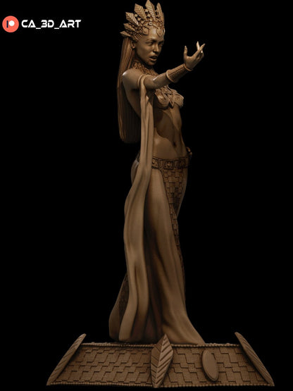 Akasha 3D Printed Miniature FunArt Statues & Figurines & Collectible Unpainted by ca_3d_art