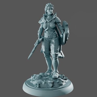 Alessandra 3d Printed miniature FanArt by Gaia Miniatures Scaled Collectables Statues & Figurines