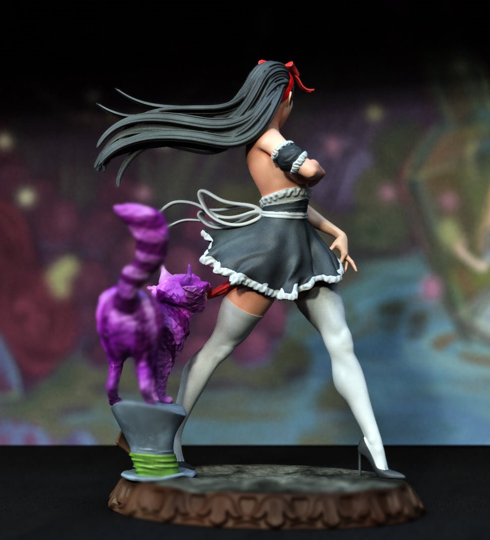 Alice 3D Printed Miniature FunArt by EXCLUSIVE 3D PRINTS