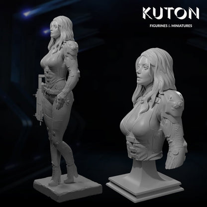 Alicia DIORAMA 3d printed Resin Figure Model Kit miniatures figurines collectibles and scale models UNPAINTED Fun Art by KUTON FIGURINES
