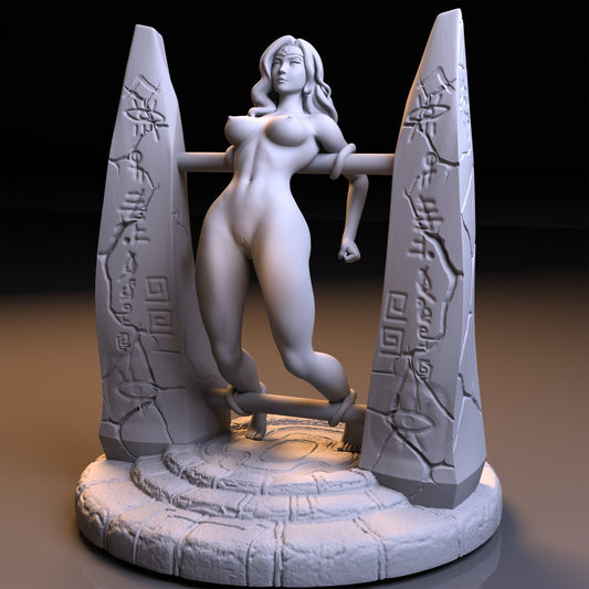 NSFW Resin Miniature Amazon Queen NSFW 3D Printed Fanart Unpainted Miniature