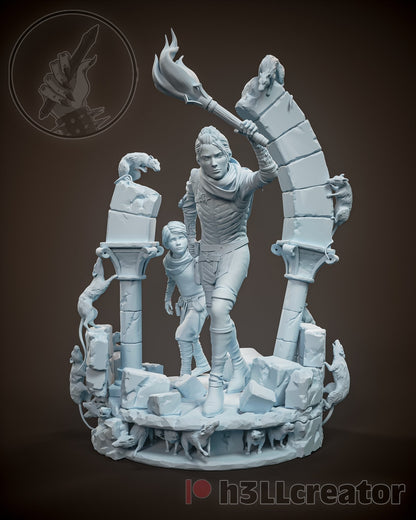Amica 3D printed miniatures figurines collectibles and scale models UNPAINTED Fun Art by h3LL creator