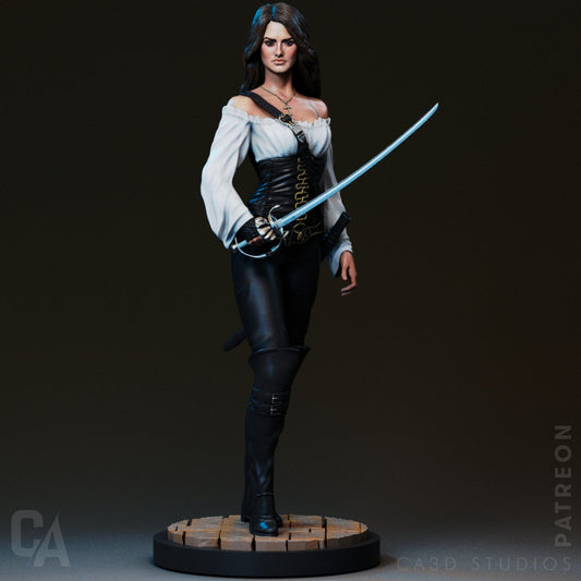 Angelica Teach 3d printed Miniature Scaled Statue Figure SFW NSFW
