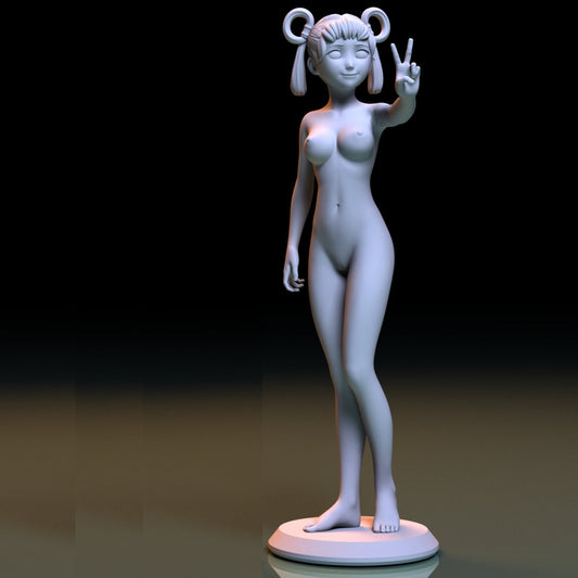 NSFW Resin Miniature Anime Girl 4 NSFW 3D Printed Figurine Fanart Unpainted Miniature