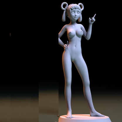 NSFW Resin Miniature Anime Girl 5 NSFW 3D Printed Figurine Fanart Unpainted Miniature