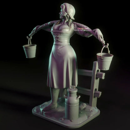 Anna, the milkmaid 3d Printed miniature FanArt by Torrida