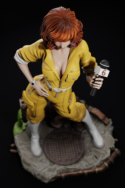 April O_Neil 3D Printed Miniature FunArt by ca_3d_art Statues & Figurines & Collectible Unpainted