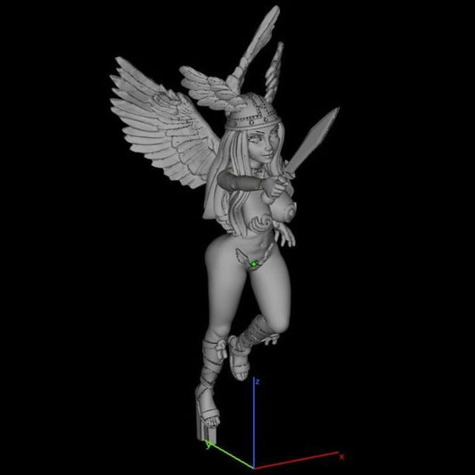 Archangel | 3D Printed | Fun Art | Unpainted | NSFW Version | Figurine | Figure | Miniature | Sexy |