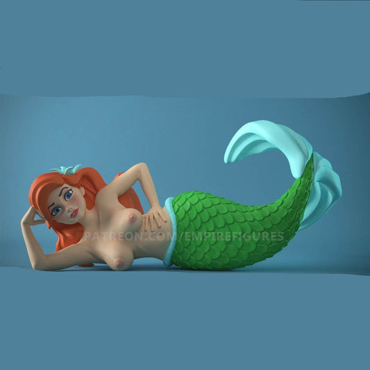 Ariel 3D Printed NSFW Figurine Collectable Fun Art Unpainted by EmpireFigures