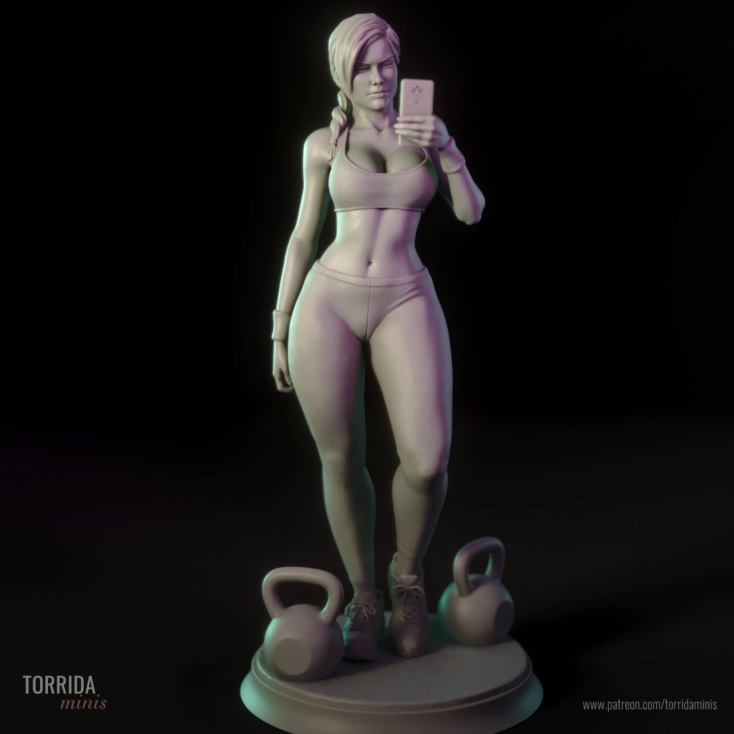 Ashley 3d Printed miniature FanArt by Torrida Statues & Figurines