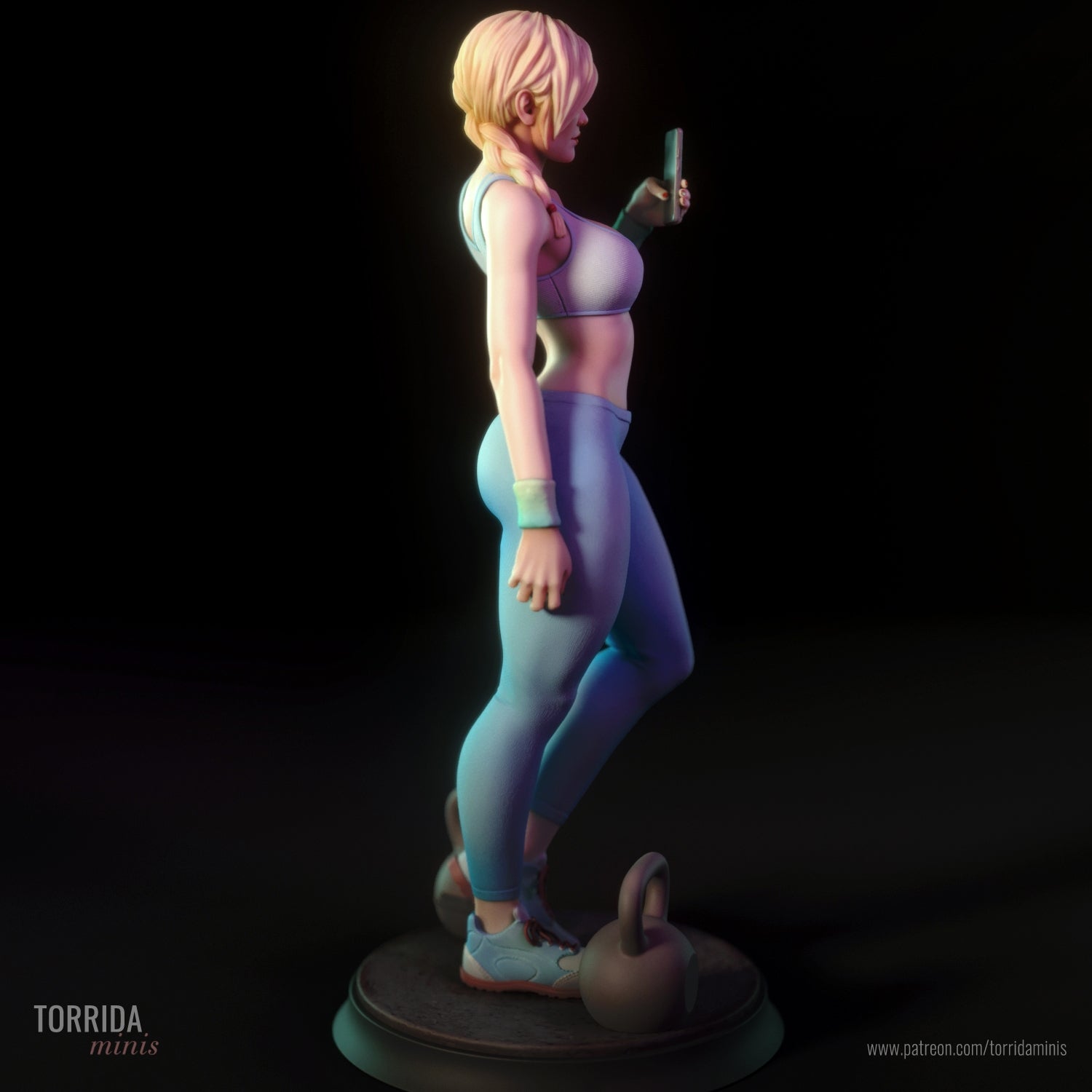 Ashley 3d Printed miniature FanArt by Torrida Statues & Figurines