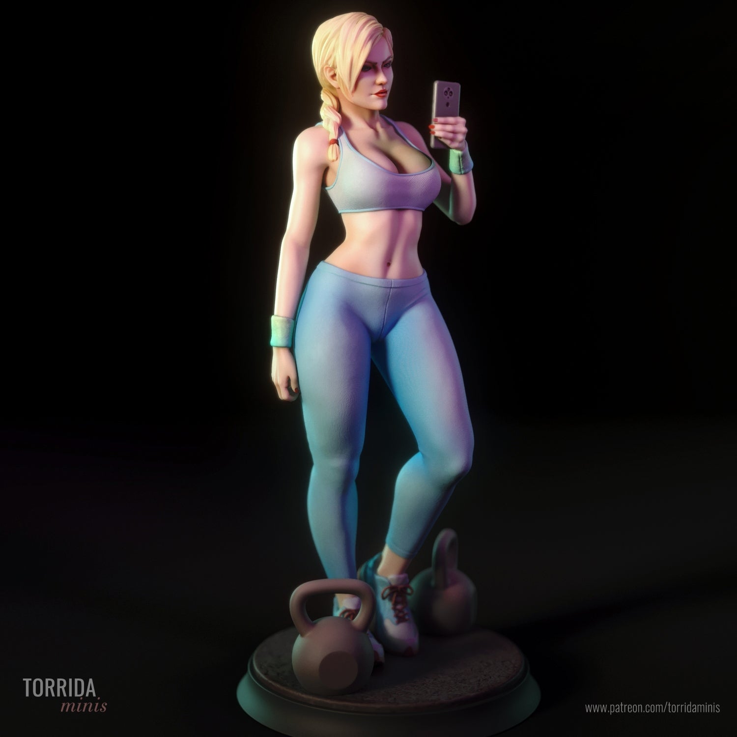 Ashley 3d Printed miniature FanArt by Torrida Statues & Figurines