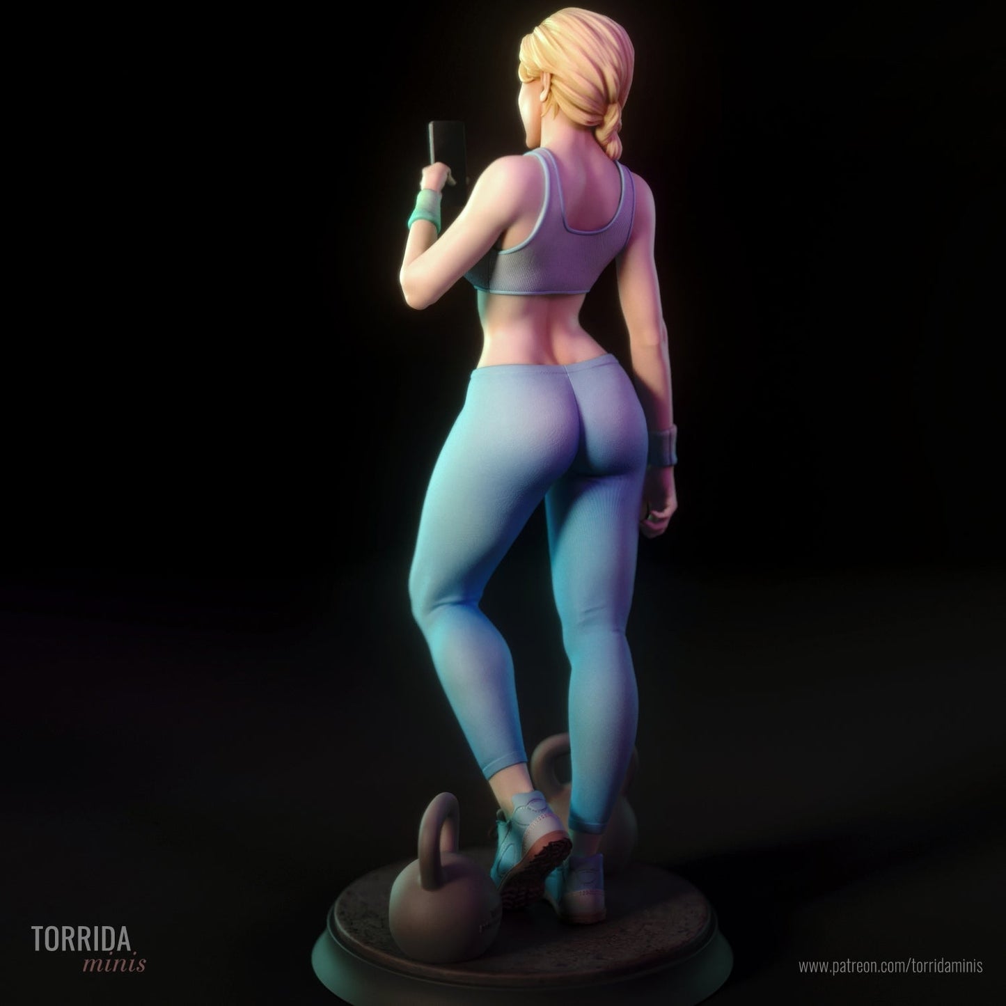 Ashley 3d Printed miniature FanArt by Torrida Statues & Figurines