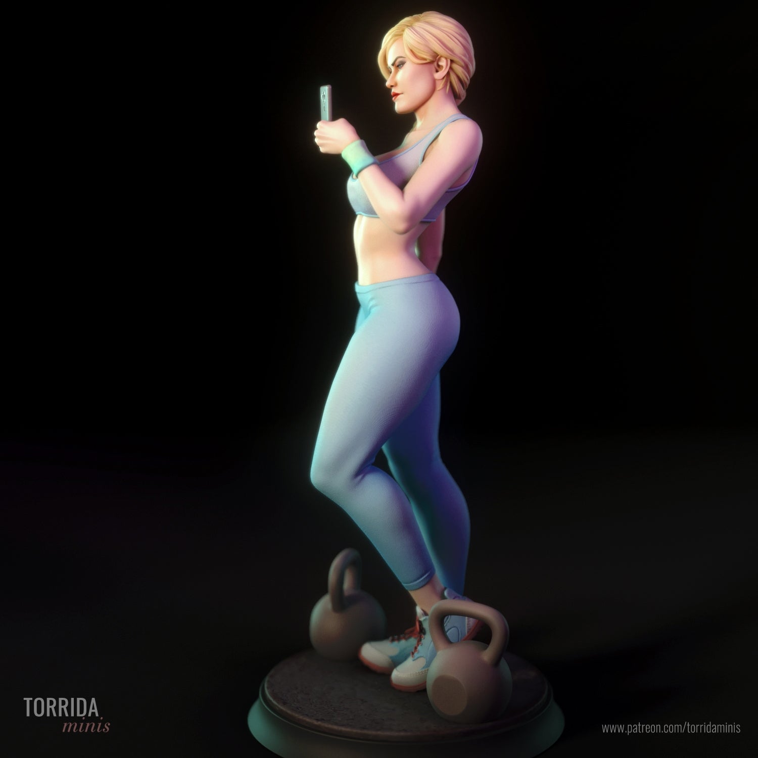 Ashley 3d Printed miniature FanArt by Torrida Statues & Figurines