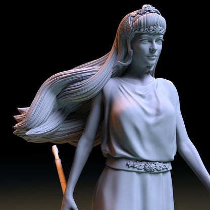 Athena Goddess 3D Printed Figurine Scaled Models Collectibles