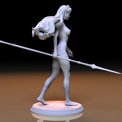 NSFW Resin Miniature Athena Goddess NSFW 3D Printed Figurine Fanart Unpainted Miniature Collectibles
