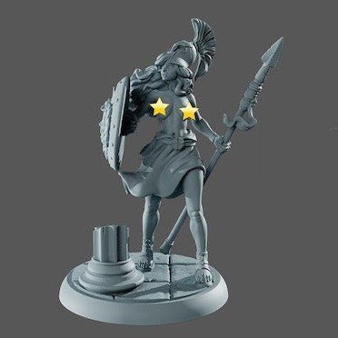 Athene NSFW 3d Printed miniature FanArt by Gaia Miniatures Scaled Collectables Statues & Figurines