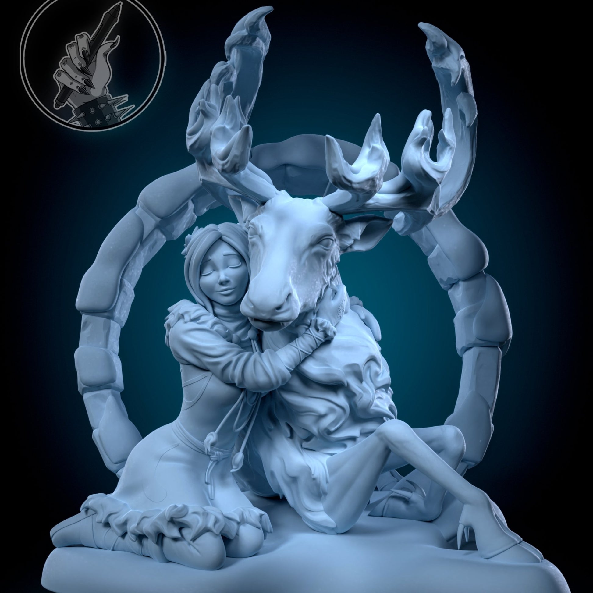 Avery and Rohan 3D printed miniatures figurines collectibles and scale models UNPAINTED Fun Art by h3LL creator