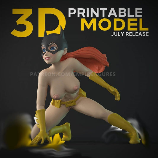 Batgirl ADULT Resin Figurine Collectable Fun Art Unpainted by EmpireFigures