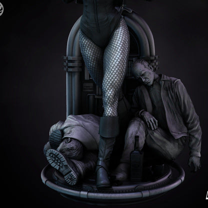 Black Canary 3D Printed Figurine FunArt | Diorama by B3DSERK UNPAINTED GARAGE KIT
