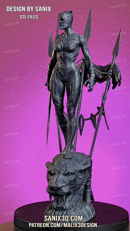 Black Panther 3D Printed Resin Figure Model Kit FunArt | Diorama by SANIX3D UNPAINTED GARAGE KIT